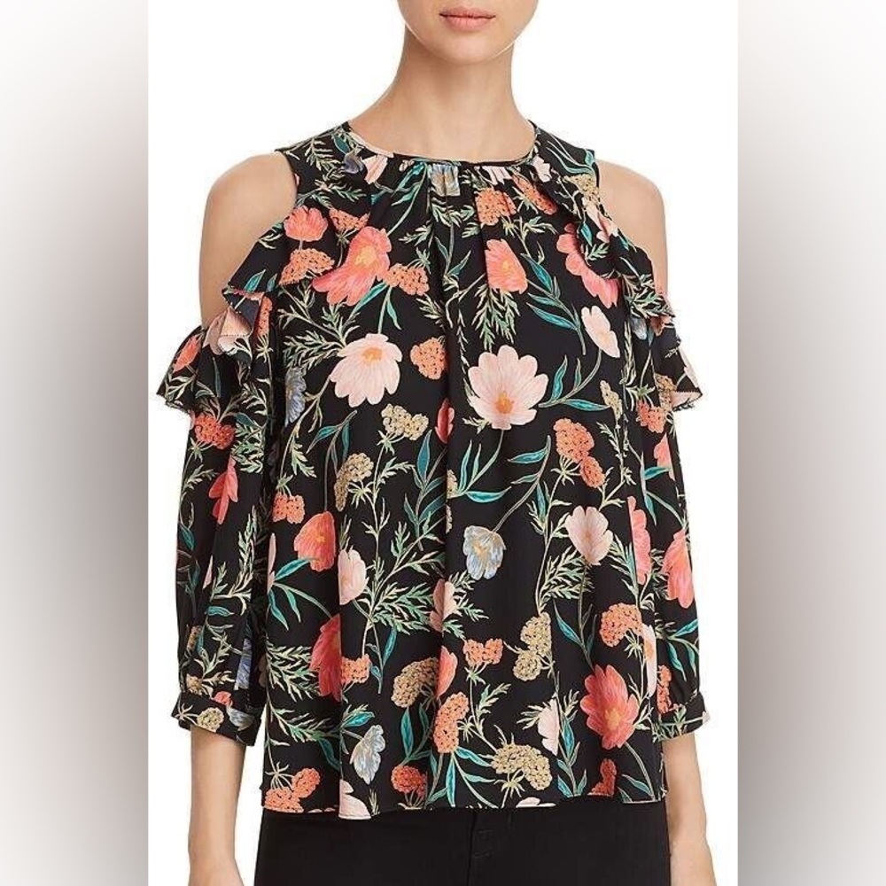 Kate Spade Live Colorfully Floral Top Medium